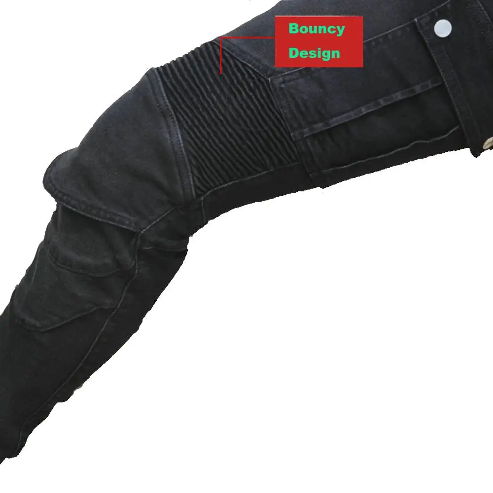 Мотоциклетные джинсы для езды противоударные гоночные штаны мотокросса с