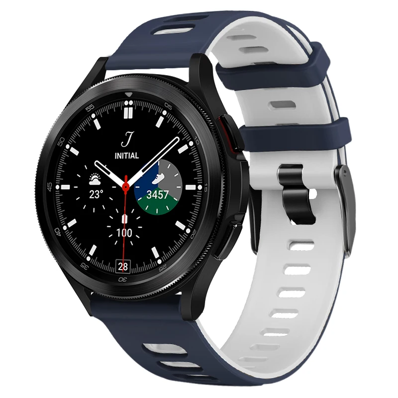 Сменный ремешок для Samsung Galaxy Watch 4 44 мм 40 силиконовый classic 46 42