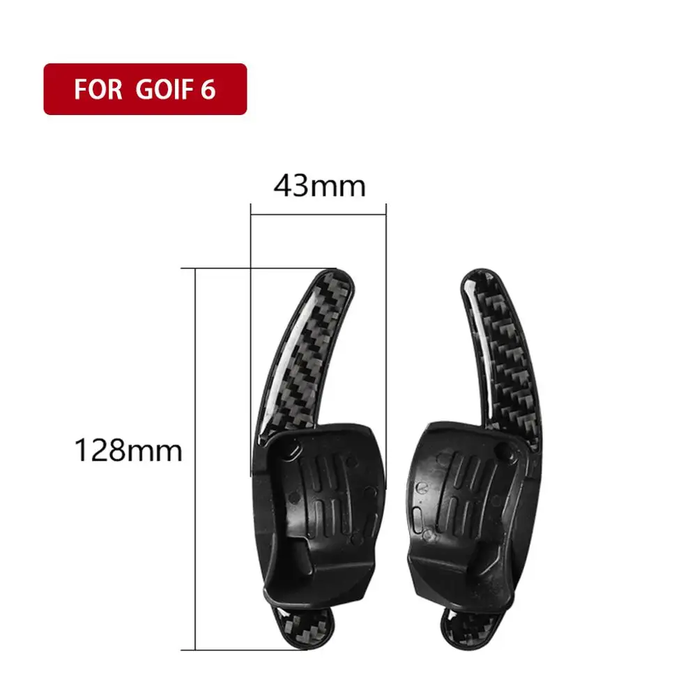 

Car Steering Wheel Shift Paddle Accessories for Volkswagen VW Golf 6 GTI R MK6 2008-2012 Interior Car Styling Carbon Fibre Decal