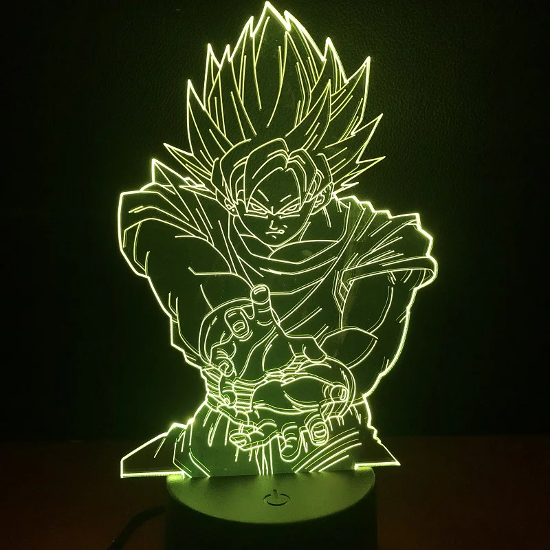 VCity 3D ночник Dragon Ball серии Goku мультфильм рисунок Touch беспроводной USB лампа атмосферное освещение домашний магазин стол современный декор