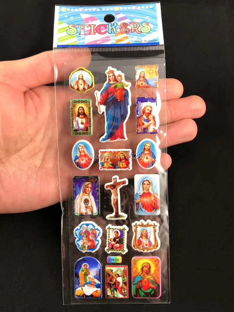 12 шт. наклейки в виде сердца Иисуса Христа церкви и | Украшения аксессуары