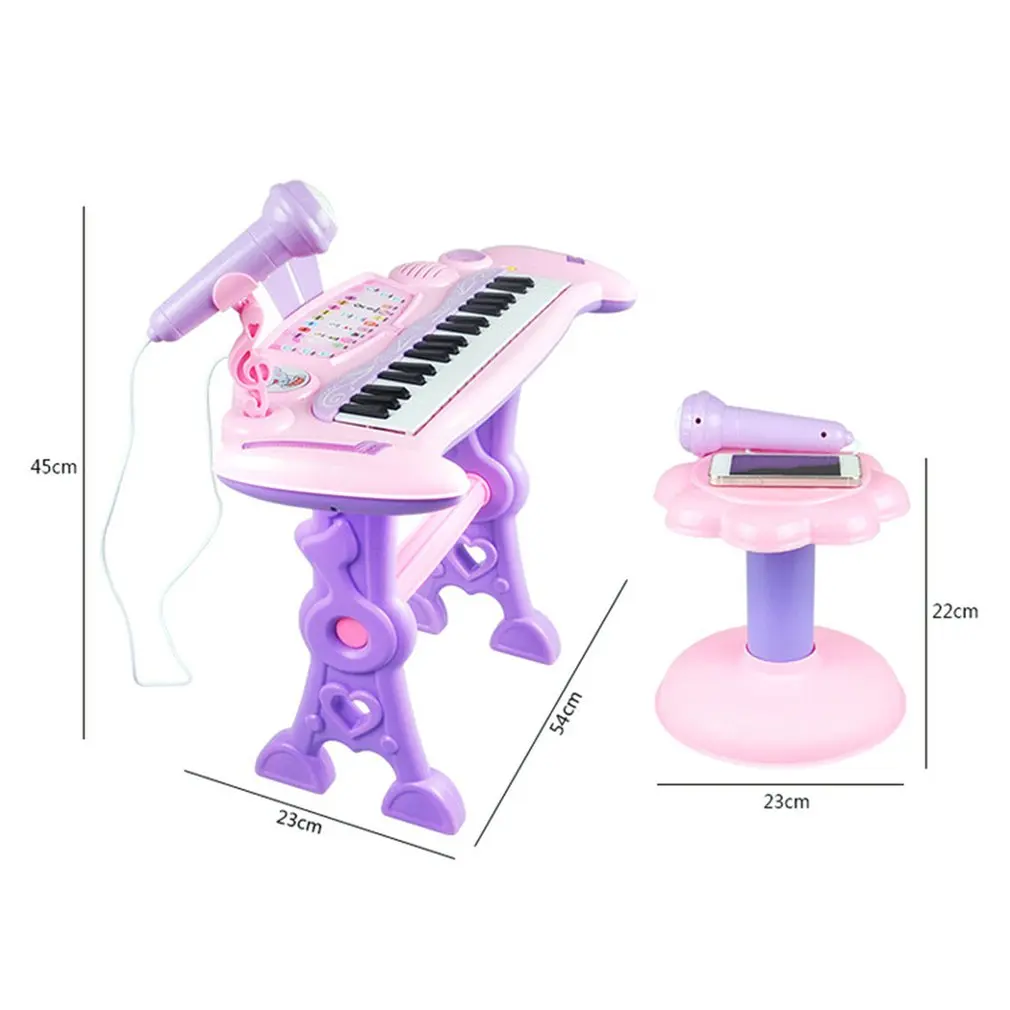 

Children's 37 Key Electronic Keyboard Piano Organ Toy Set Microphone Music Play Kids Educational Toy Gift Hot!