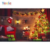christmas tree sock wooden floor shelf chair home decor backdrop photography custom photographic background for photo studio