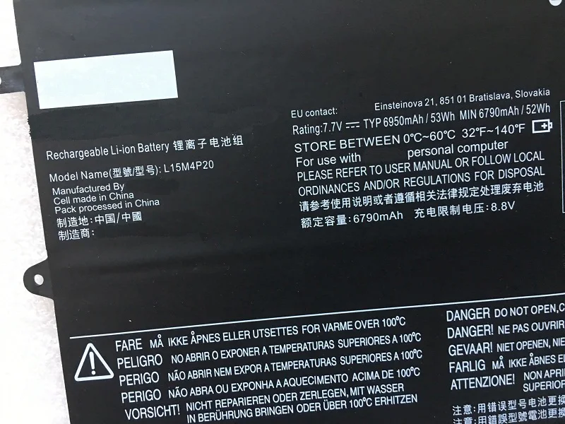 Оригинальный аккумулятор SupStone L15M4P20 L15L4P20 для ноутбука Lenovo YOGA 900S-12ISK батарея йоги 80