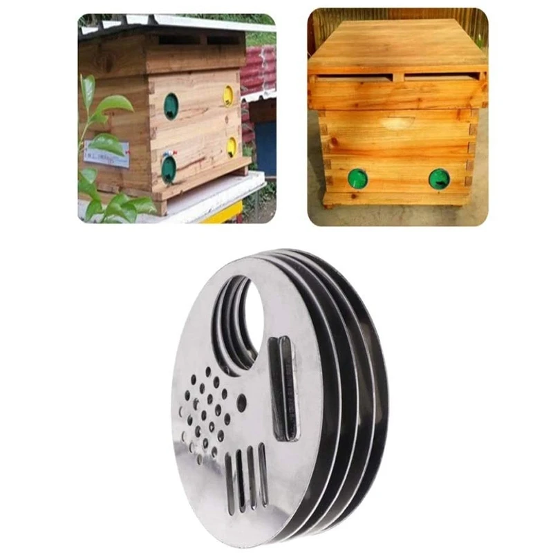 

30Pcs Stainless Steel Entrance Bee Nest Gate Door Beekeeping Equipment