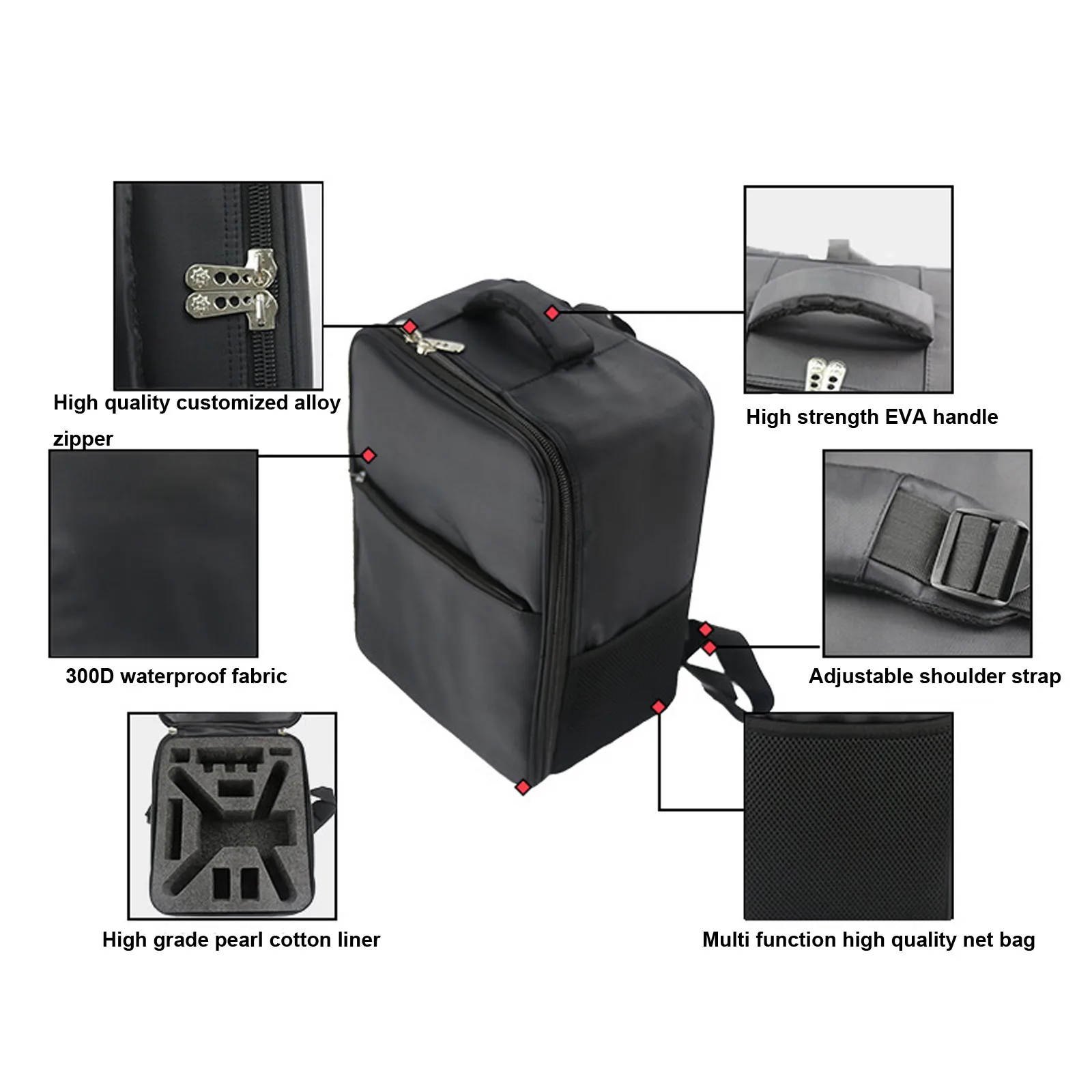 

Handheld Storage Bag Waterproof Protective Box For Dji Fpv Combo Drone Waterproof Storage Carrying Bags Case Box Backpack#g35