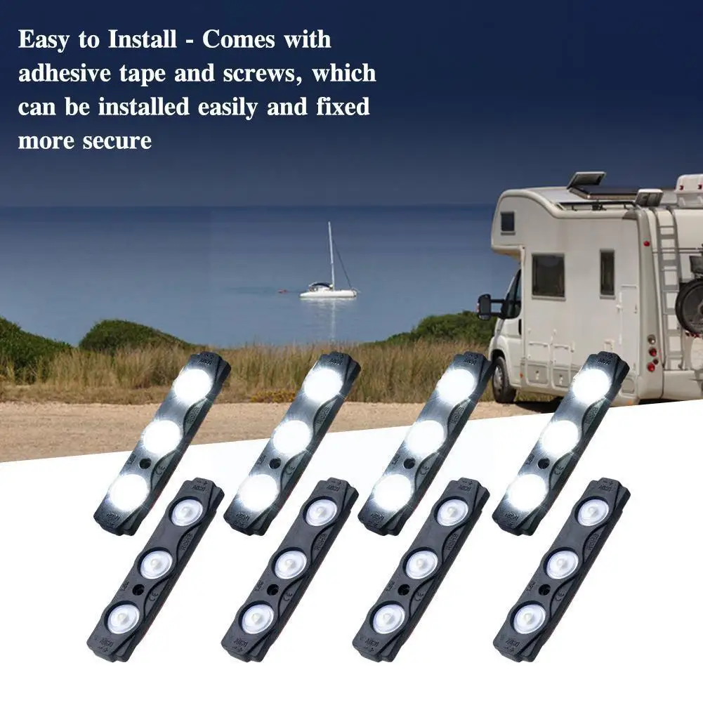 

RV Atmosphere Light LED Pod Kit Strip Mini Designed Cargo Interior White Waterproof Truck Trunk Bed For Car Pickup Lights P7D2