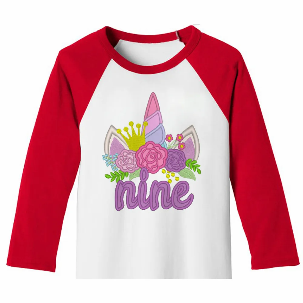 

Anime E Girl T Shirt Cute Tops Long-Sleeve Toddler Baby Girls Kids Children Cotton Fashion Autumn Spring Unicorn Clothes Girls