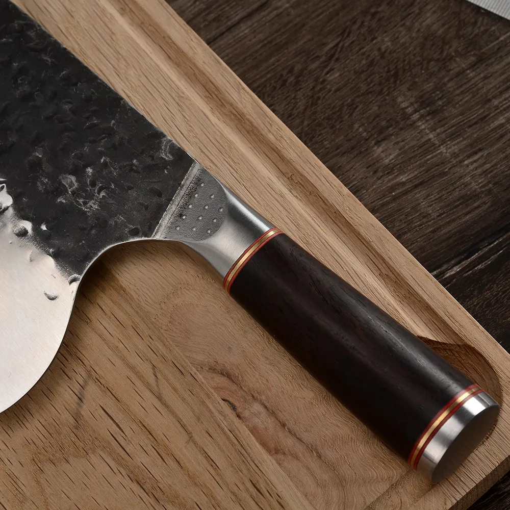 Дамасский кованый нож с широким лезвием для мясника 7 5 дюймов 5cr15 молибденовый