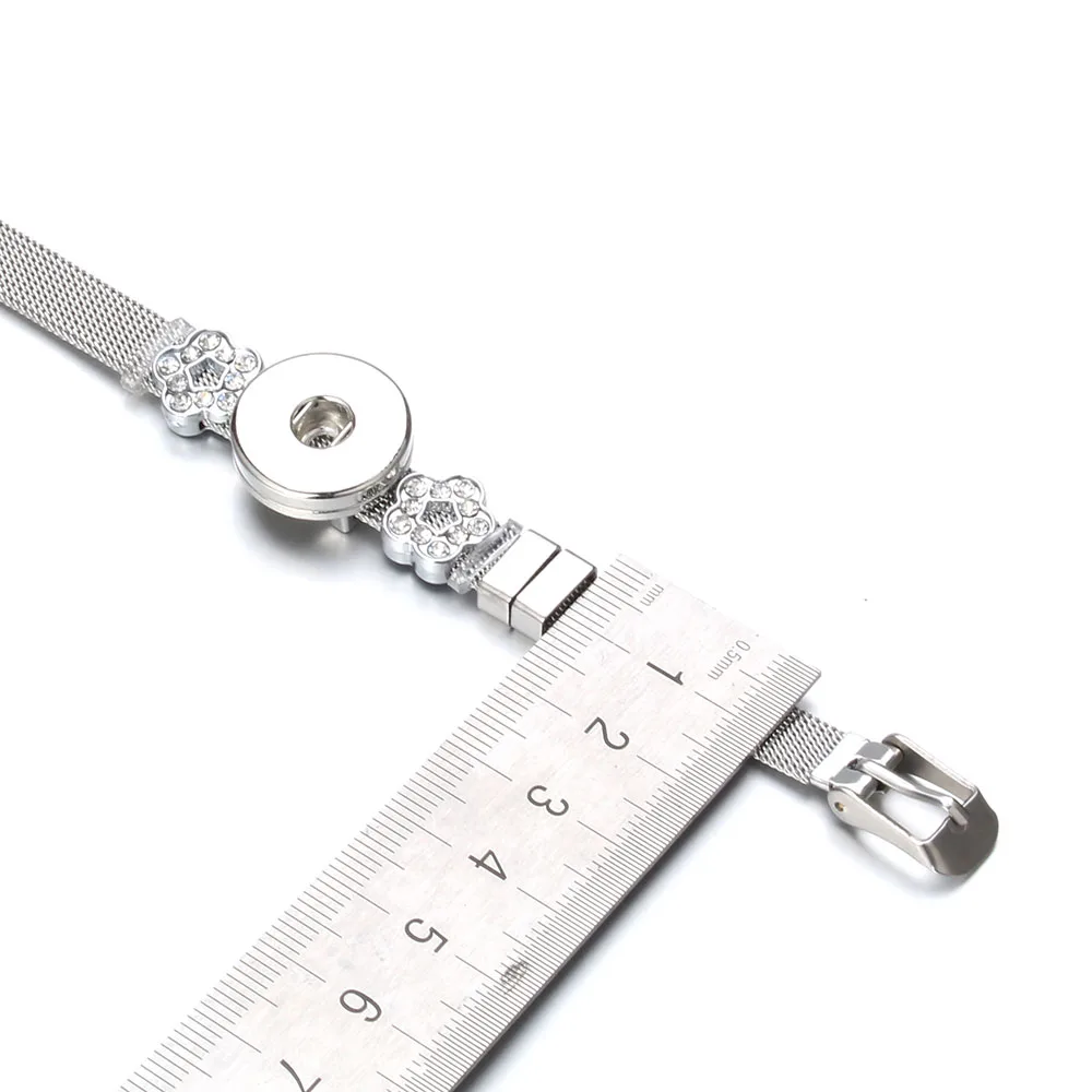 Женский браслет из нержавеющей стали с шармами 18 мм|bracelets for|snap bracelets for womensnap bracelet |