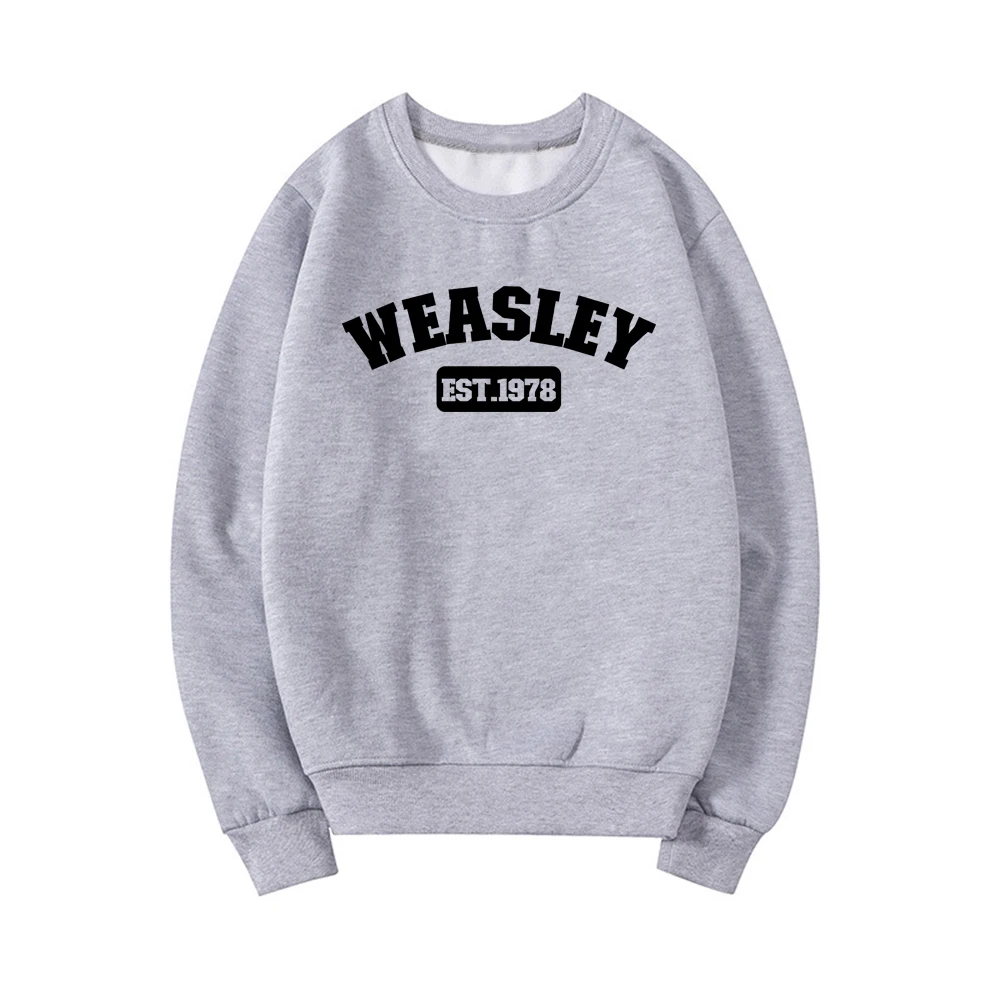 Weasley Est 1978 Толстовка Twins рубашка HP Свитшот унисекс графические толстовки с длинным