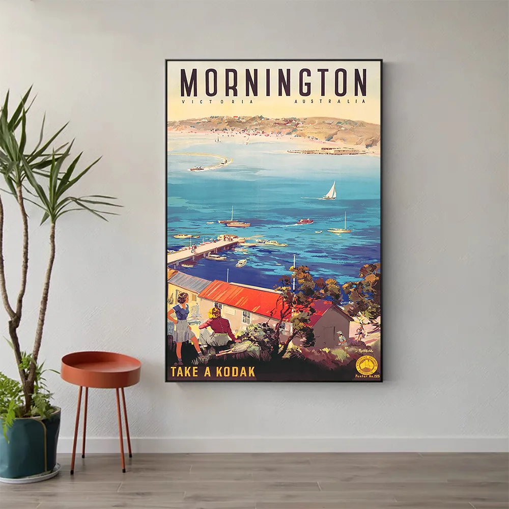 

W508 Silk Fabric Poster Wall Art Decor MORNINGTON VINTAGE Classic Movie Trend Fashion Decoration Bright Gift