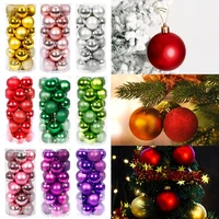 24pcs mix shiny glitter christmas balls christmas tree ornaments hanging balls pendants xmas home decors new year 2022 navidad
