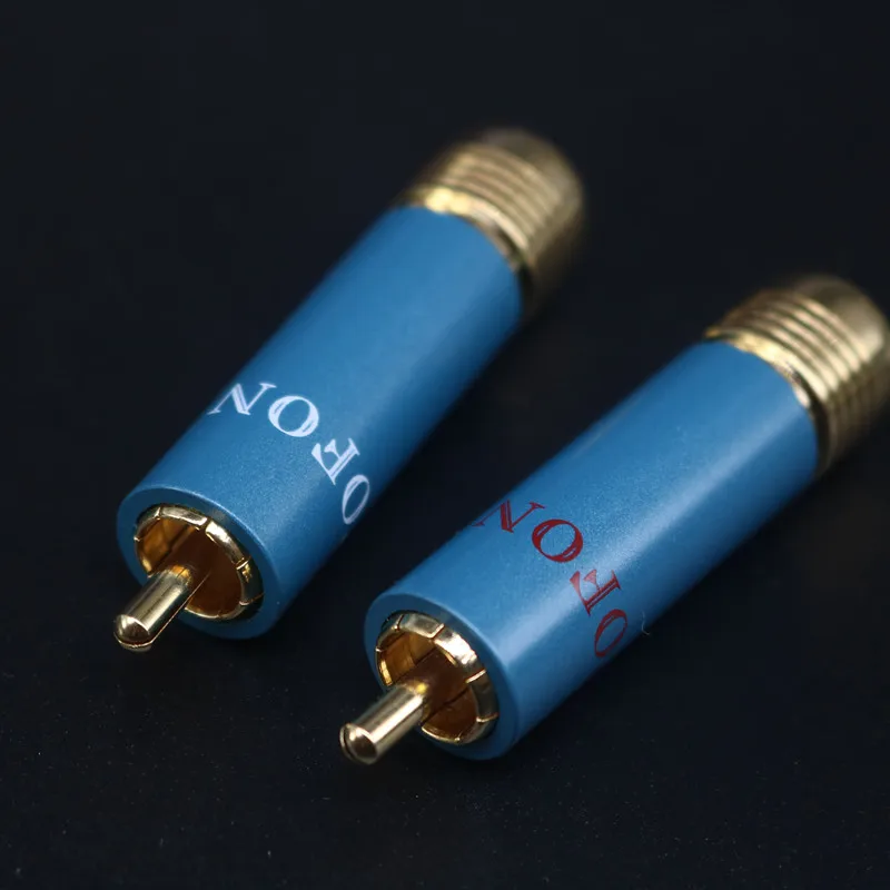 Yivosound Hi end ортофон качественный позолоченный HIFI RCA разъем разъемы HIFi аудио