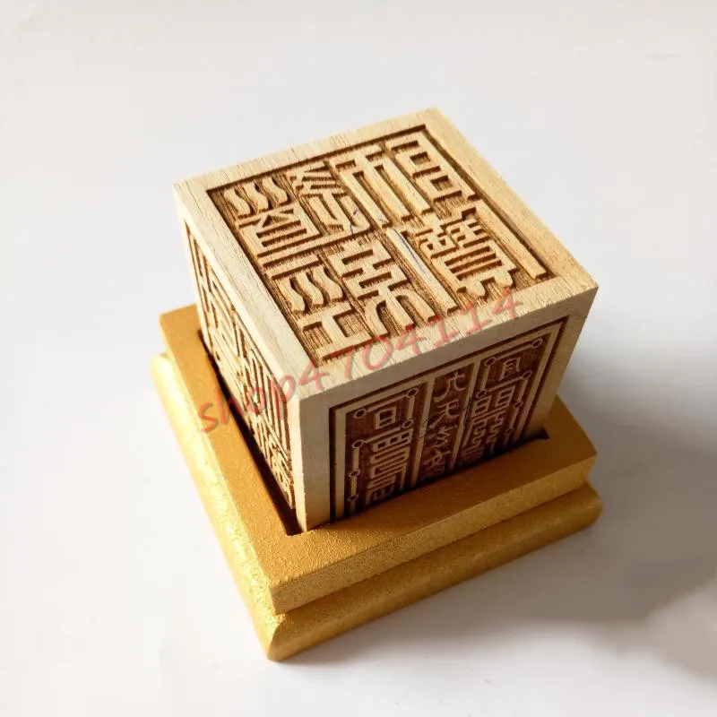 The seal of Taoist magic instrument the treasure Писание nine heaven Xuannu supreme emperor seal|Статуэтки и миниатюры| |
