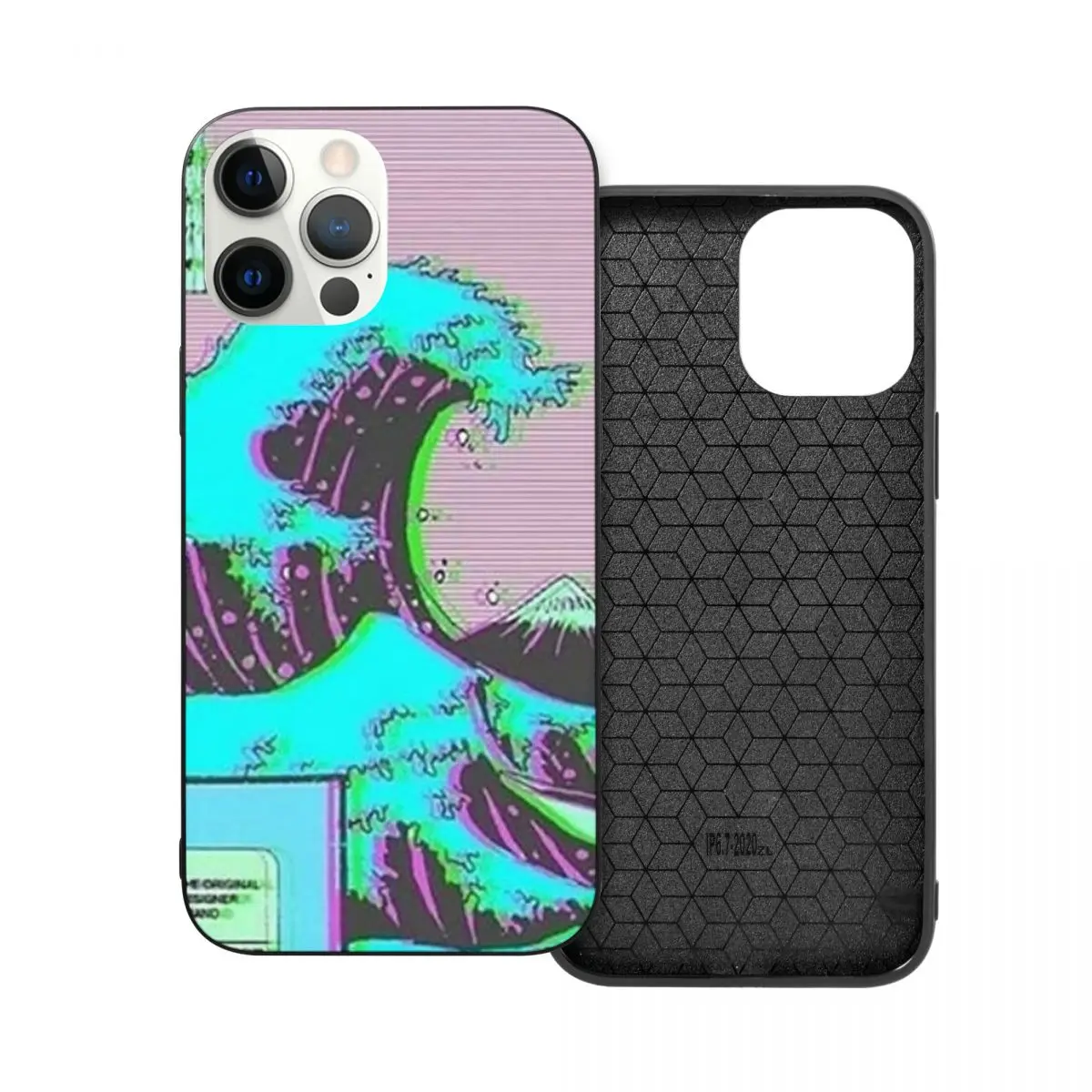 

The Great Wave Off Vaporwave Kanagawa PC стеклянный ТПУ чехол для телефона iPhone 12 11 Xs Xr X Pro Max Mini 7 8 Se2 Plus 6 6S