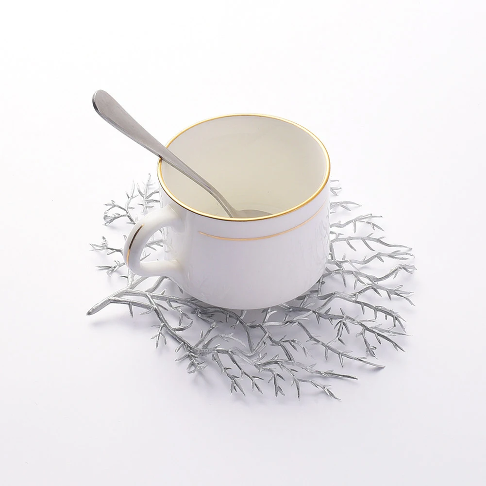 Размещение стол коврики обеденные Посуда коврик в форме лотоса чашка чая, кружка украшения подставка рождественские Подушки Свадебные украшения