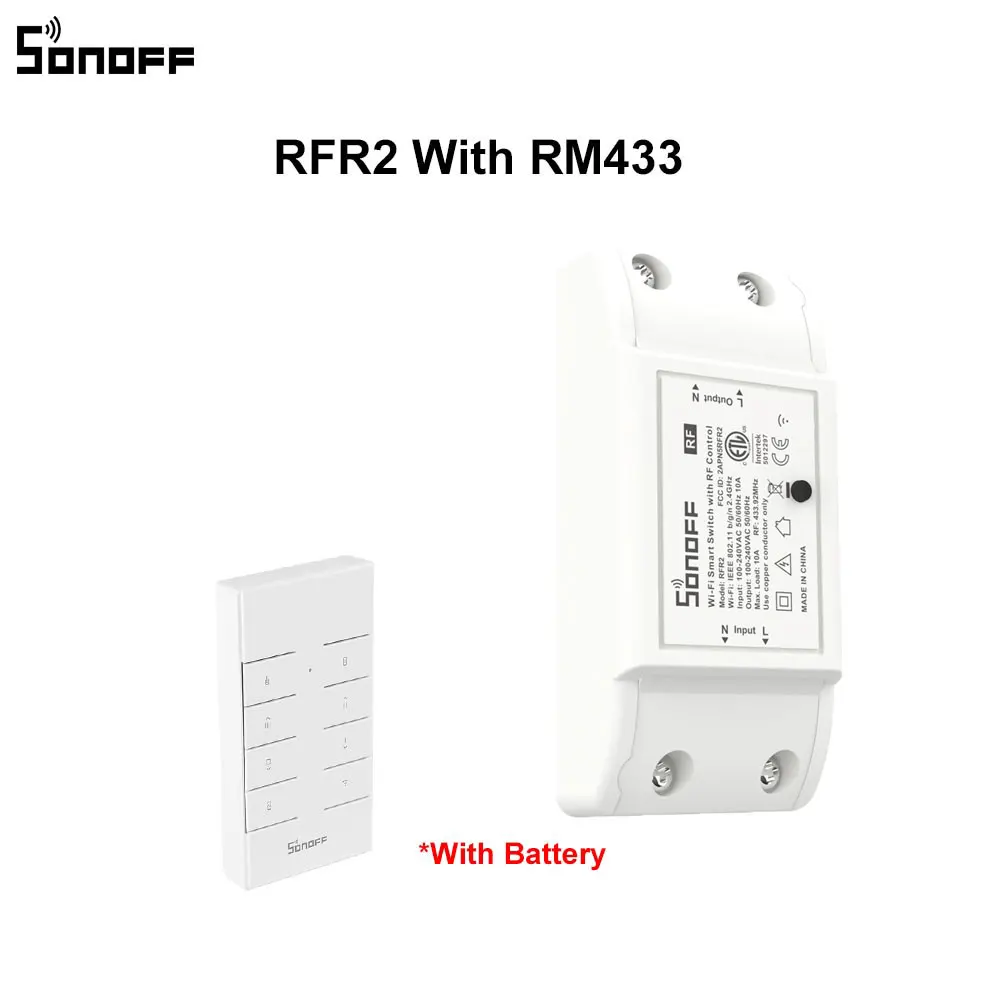 

Itead SONOFF RF R2 Wifi смарт-переключатель 433 МГц RF пульт дистанционного управления Переключатель DIY мини-выключатель света модуль для автоматизации умного дома работать с Алиса