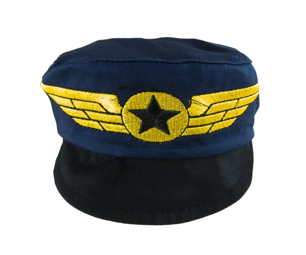 Baby Boy Captain Hats Cute Toddler Pilot Hat Winter Cosplay Style Infant Police Spring Cap Accessories | Детская одежда и обувь
