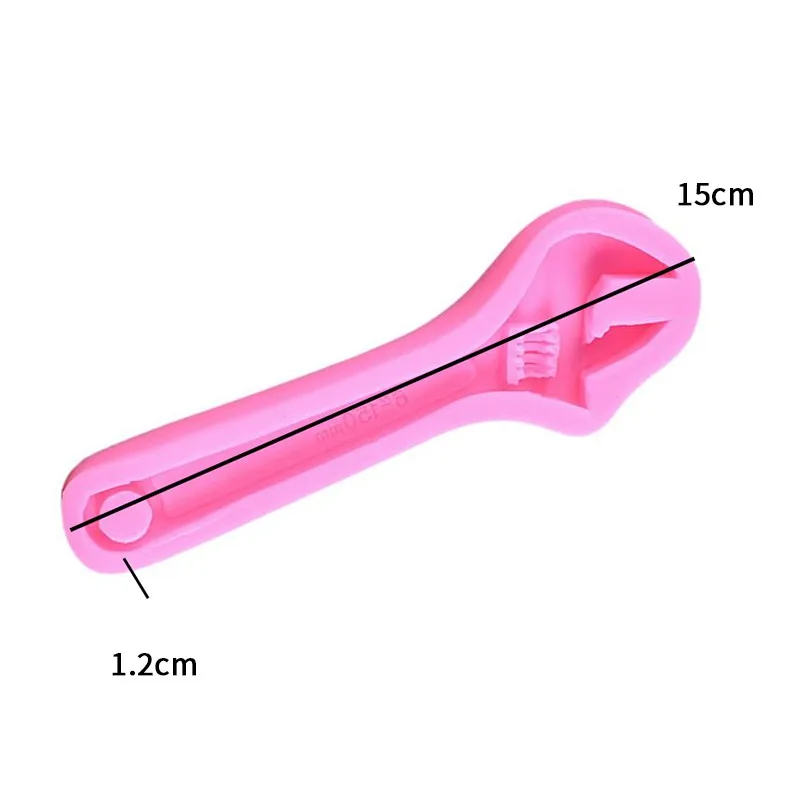 Молд ручной работы Мультфильм Механический инструмент гаечный ключ силиконовая