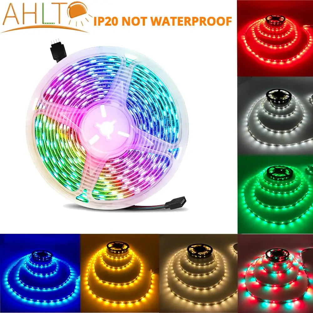 

5m RGB SMD 2835 LED Strip Light 12V Desk Lamp Ceiling Wall Lamp Christmas Lights Higher Than Old 3528 5050 WS2811 Neon Lighting