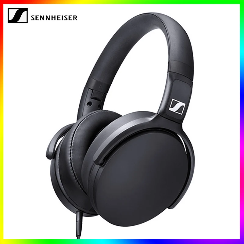 

Наушники-вкладыши Sennheiser HD 400S с шумоизоляцией, Складная спортивная стереогарнитура с глубокими басами