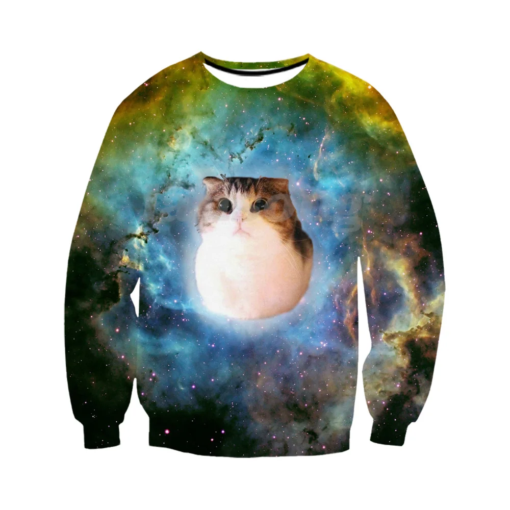 Футболка мужская оверсайз с 3D-принтом кота забавная тенниска графическим