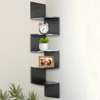 corner shelf 5 tier shelves for wall storage easy to assemble floating wall mount shelves for bedrooms and living rooms espres