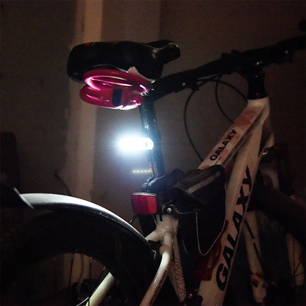 

Bike Bicycle Tail Light Battery USB LED Rechargeable Waterproof Seat Post Frame Lamp Flashlight High Luminosity Red Other