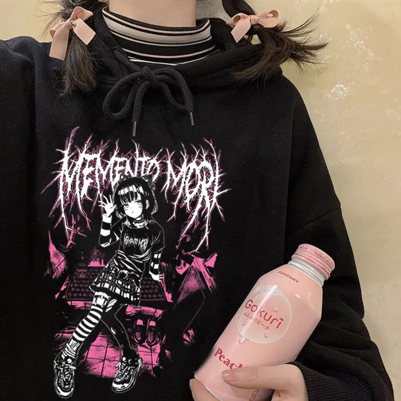 

Art Aesthetics Sternum Butterfly Picture Hip Hop Vintage Sweatshirt Punk Streetwear Goth Harajuku Casual Women Pullover Hoodies