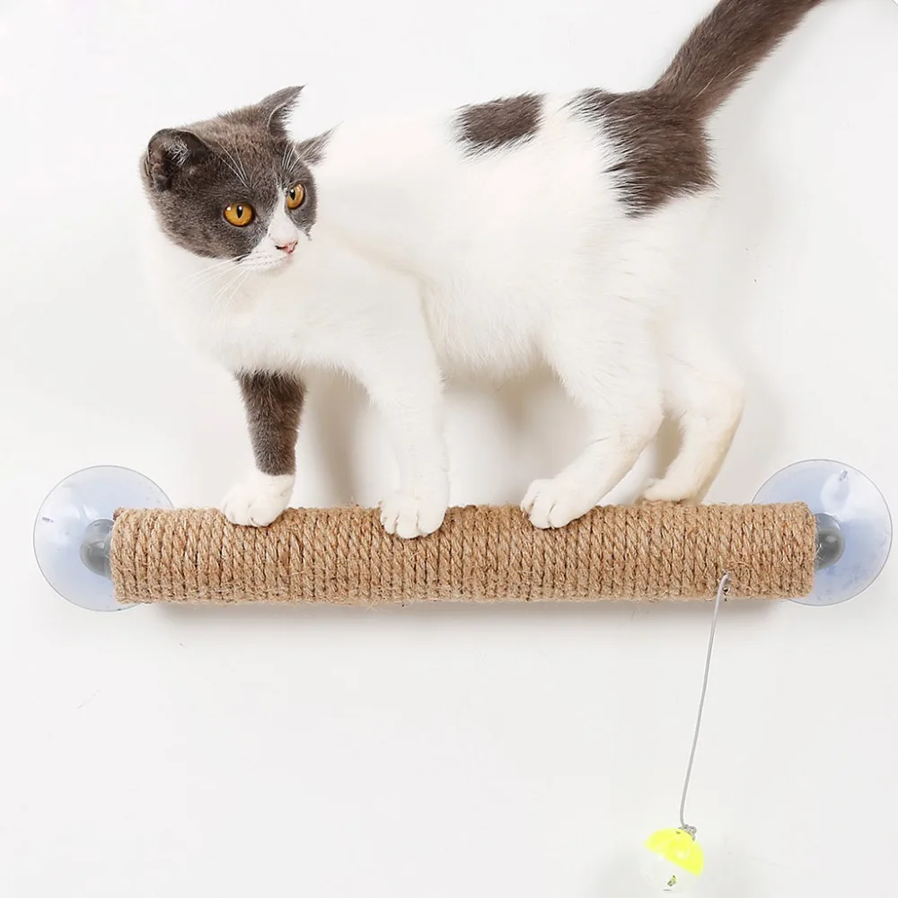 Кошка Скребок дерево доска кошки игрушка картон для кошки котенок окно игрушка присоска забавная интерактивная игрушка с колокольчиком rascador gato