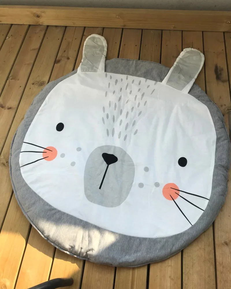 Детские игровые коврики для ползания, ковровое одеяло, хлопковый коврик, Круглый напольный коврик, детский игровой коврик для занятий в тренажерном зале, подарки для новорожденных, малышей