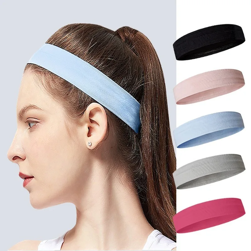 

Non-slip Sports Antiperspirant Headband Nylon Monochrome Yoga Hair Headband Hair Accessories