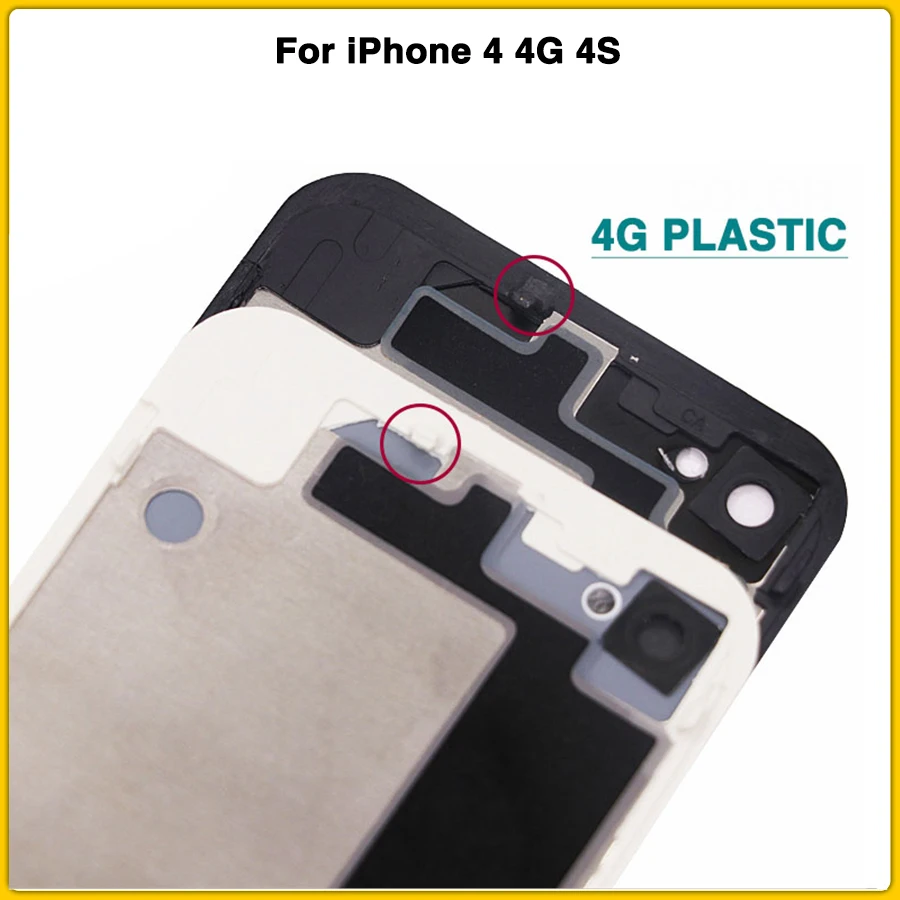 Новый задний корпус для iPhone 4 4G 4S чехол задней батареи средней части корпуса с IMEI