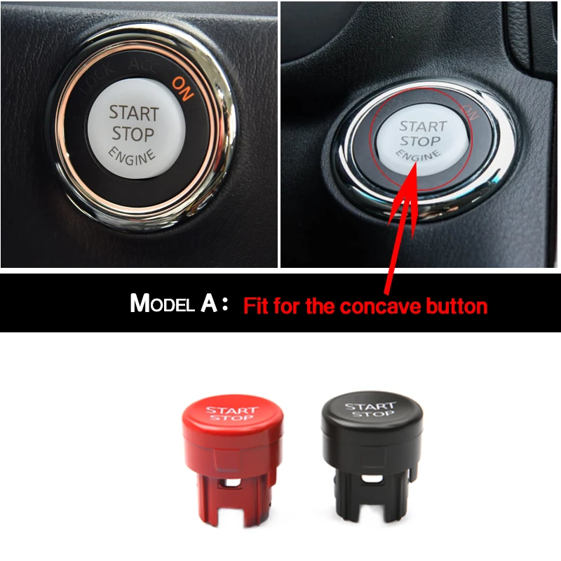 Car Interior Accessories Styling Start Stop Engine Ignition Cover Auto Button Case For Nissan micra patrol sentra murano 370Z | Автомобили