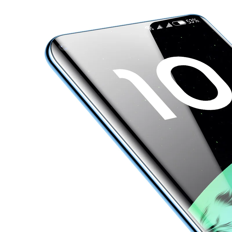 100D УФ-клейкое закаленное стекло для Xiaomi Mi 10 Pro Полное покрытие Защитная пленка