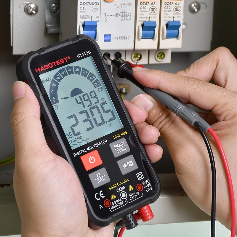HABOTEST мини умный мультиметр Цифровой Профессиональный Amp Ом Емкость Hz 600V AC DC