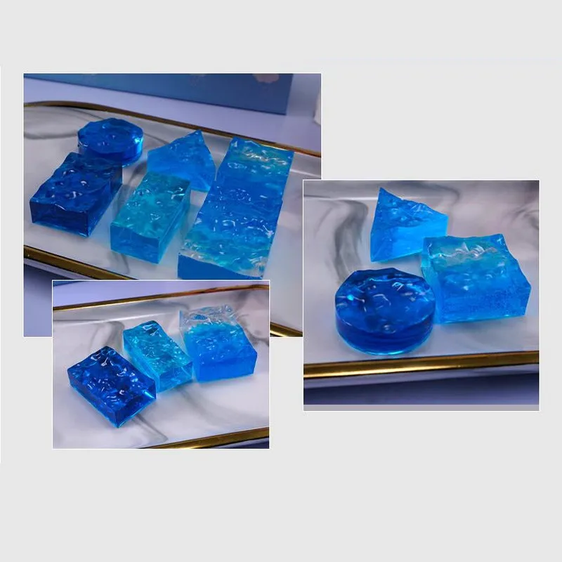 Round Square Silicone Mould Dried Flower Resin Decorative Craft DIY Water Ripple Mold Epoxy Molds for Jewelry | Дом и сад