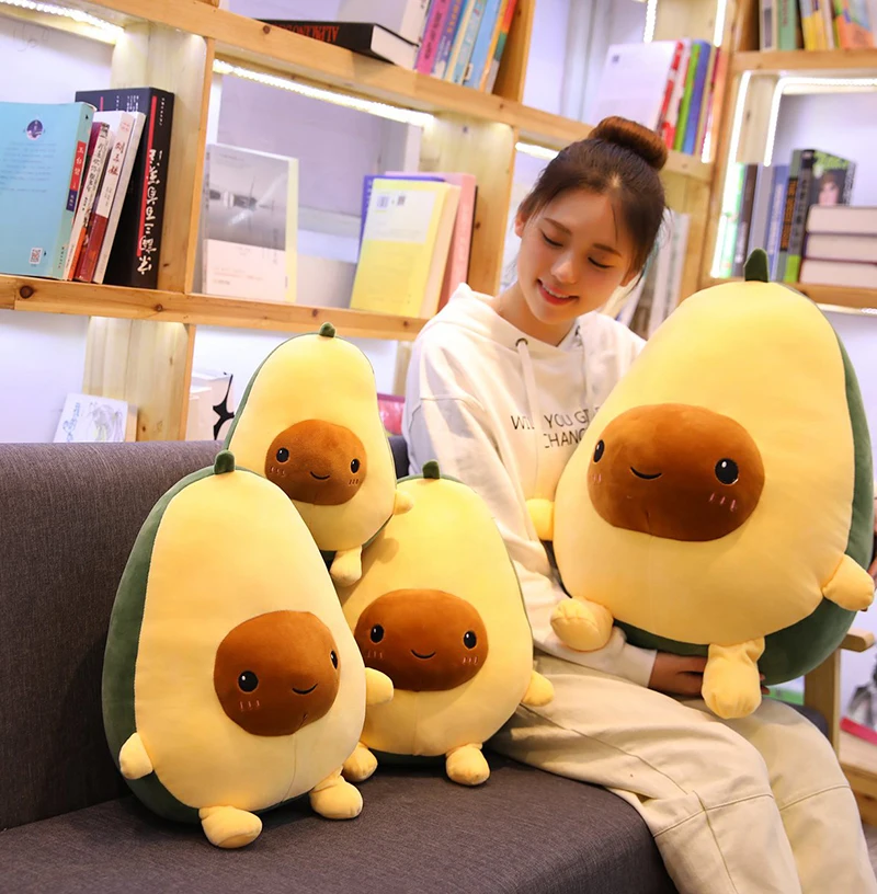 

30/40/60cm ins hot super soft avocado pillow cute cushion Creative plush toys child sleeping appease doll birthday gift for kids