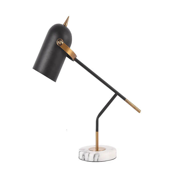 Современная мраморная Светодиодная настольная лампа для чтения светильник