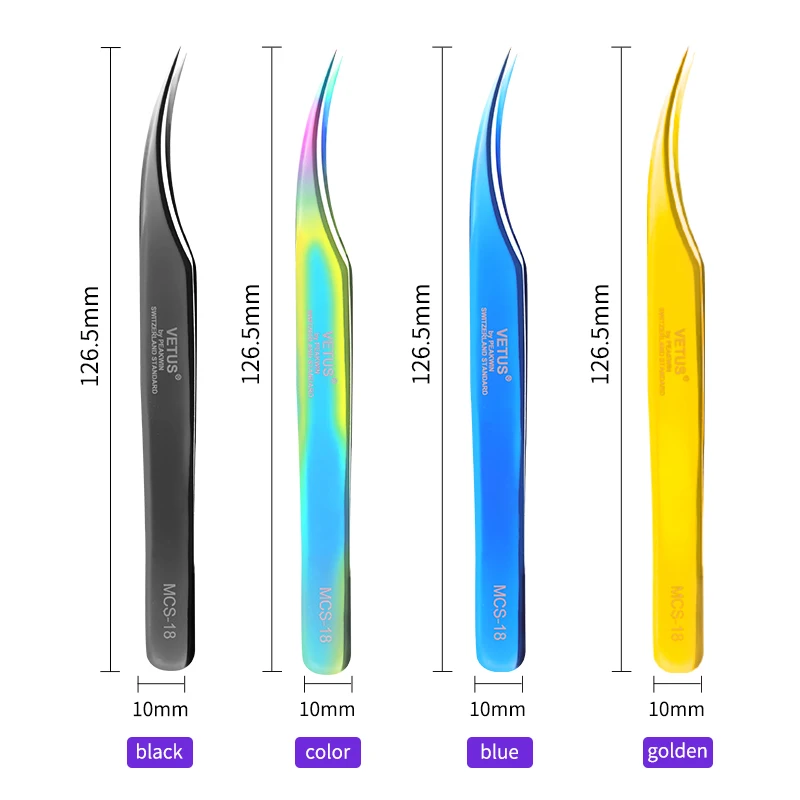 Vetus MCS серия Пинцет Премиум Красота Макияж объемный наращивание ресниц ножницы