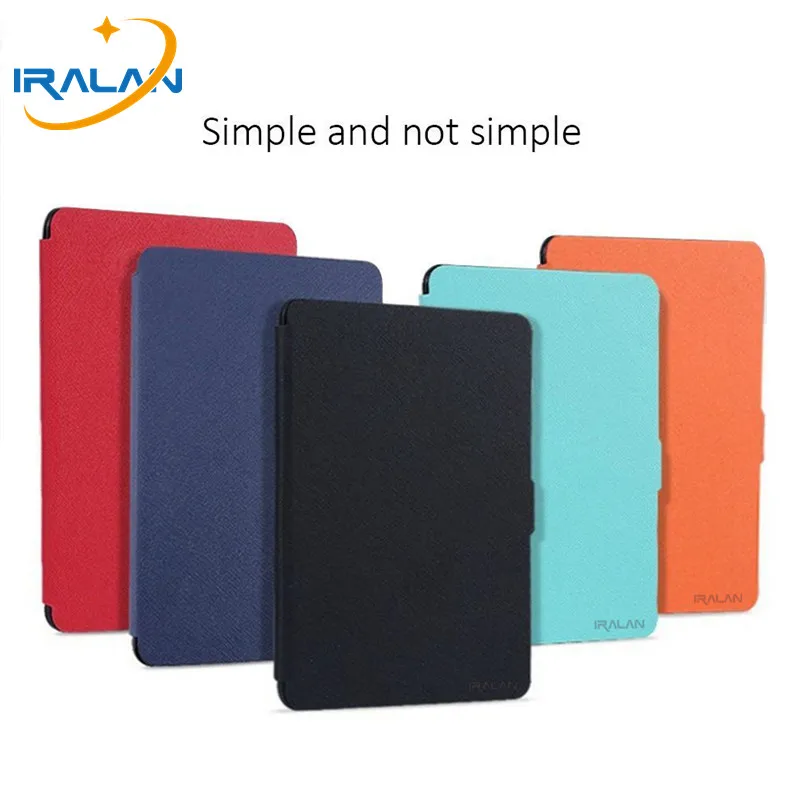 Чехол Slim Cover для электронной книги Amazon Kindle Paperwhite 1/2/3 из кожи, 6 дюймов, с пленкой и стилусом.