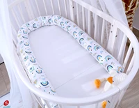 ins detachable and washable childrens printed rainbow crib safe anti collision guardrail around the bed comforting long t