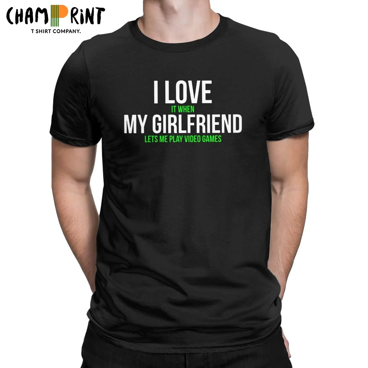 I Love My Girlfriend футболки Для мужчин натуральный хлопок Винтаж с круглым вырезом топы