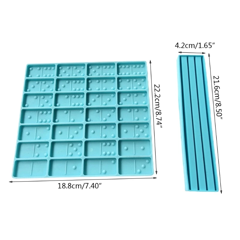 

1 Set Epoxy Resin Game Toys Mold Dominoes with Bracket Casting Silicone Mould DIY Crafts Polymer Clay Jewelry Making