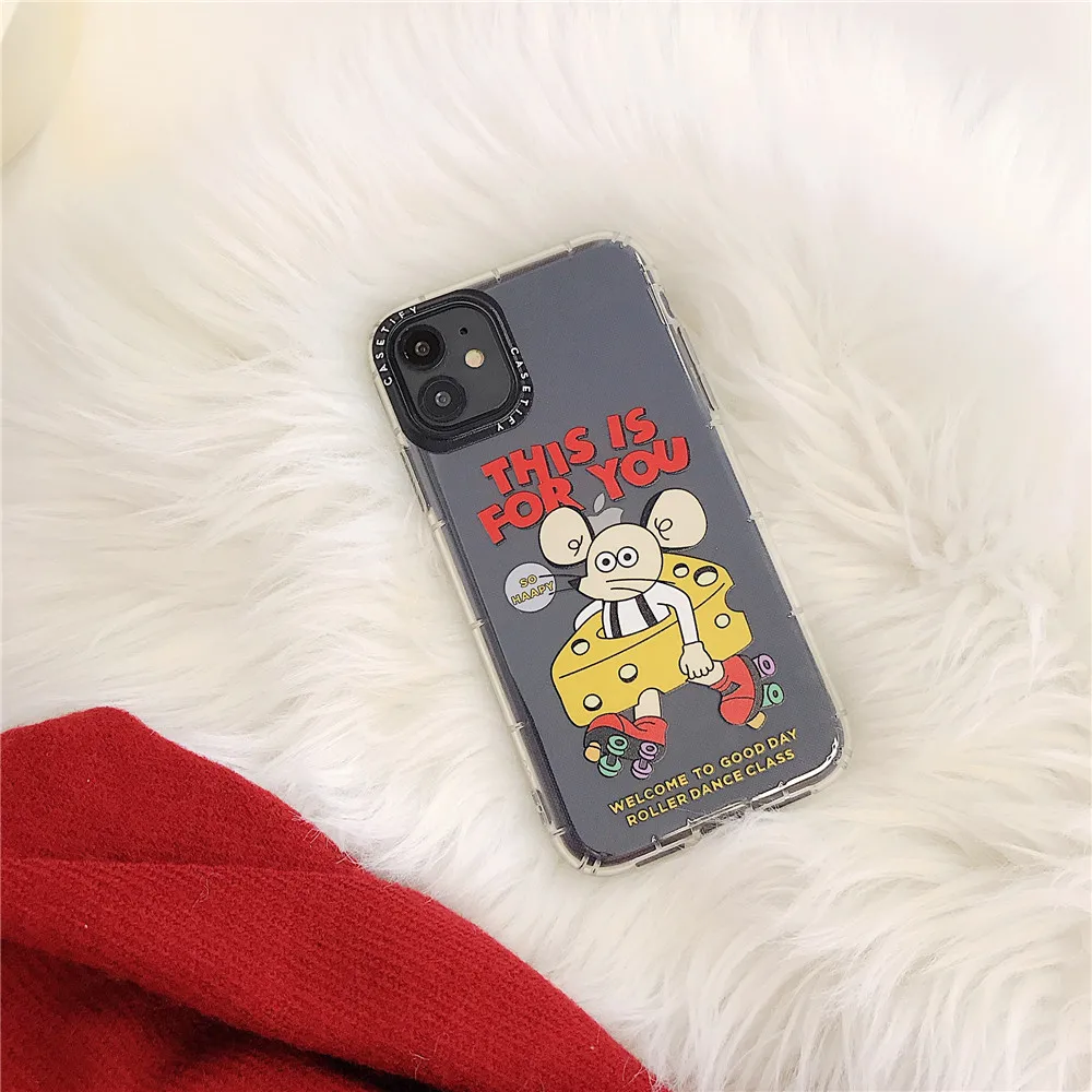 ORYKSZ Lovely Cartoon Mouse Phone Case Cover For iPhone 11 Pro Max X XS XR Soft 7 8 6 6s Plus Silicon |