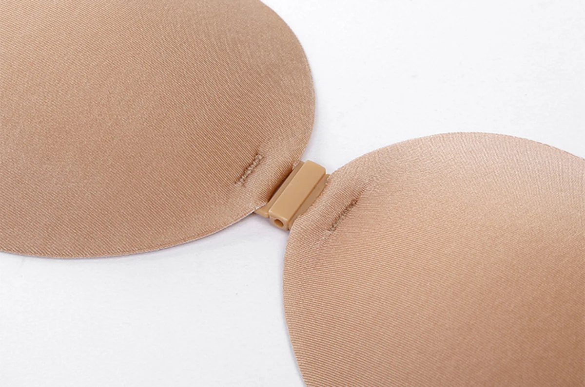 Бюстгальтер без бретелек силиконовый пуш ап невидимый бюстгальтер