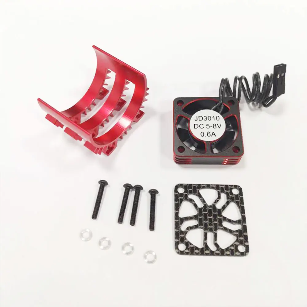 

30x30mm 28000RPM Metal Motor Cooling Fan Heat Dissipation for Hobbywing Rocket 1/10 V5R V4S V3 3650 540 550 Motor RC Car Modifie