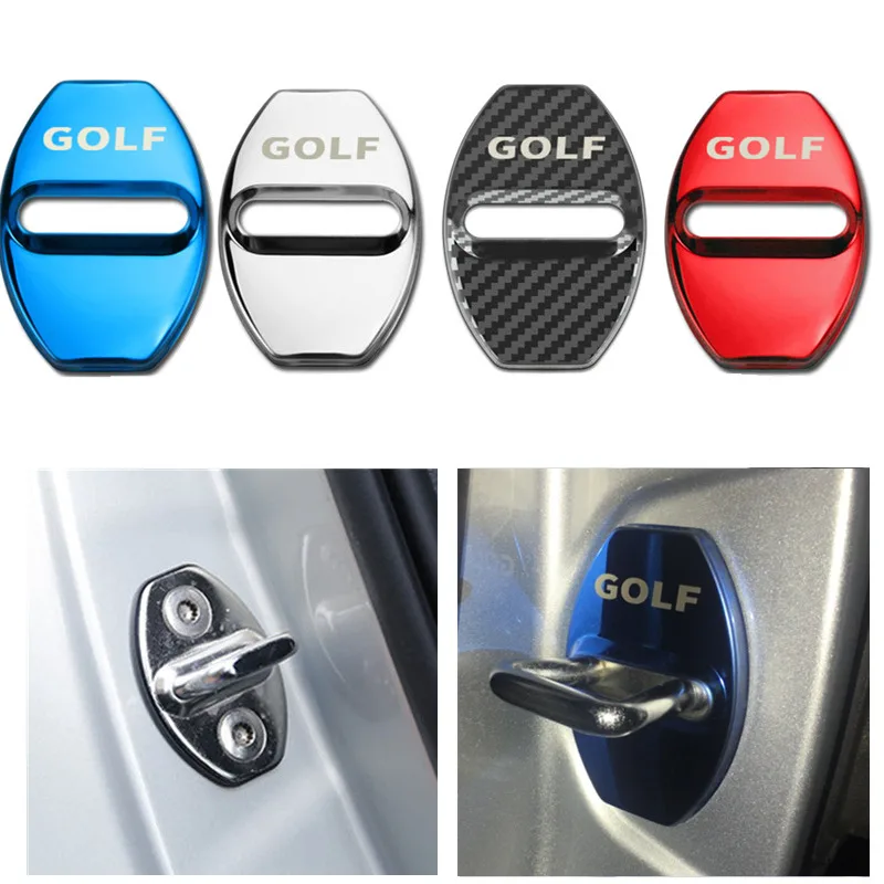 4 шт. защитный и декоративный Автомобильный Дверной замок для Volkswagen VW Golf 7 MK7 MK2 MK3 MK4