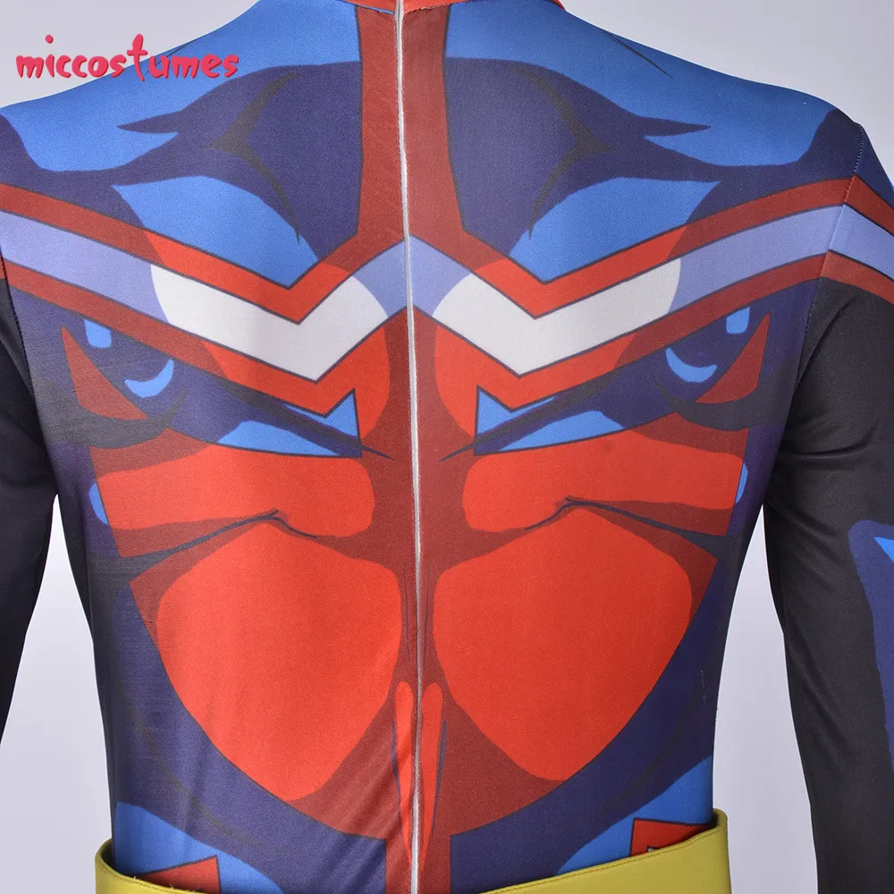 Toshinori Yagi Косплей Boku No Hero Academy Midoriya All Might костюм комбинезон с 3D принтом Боди Косплей Костюм